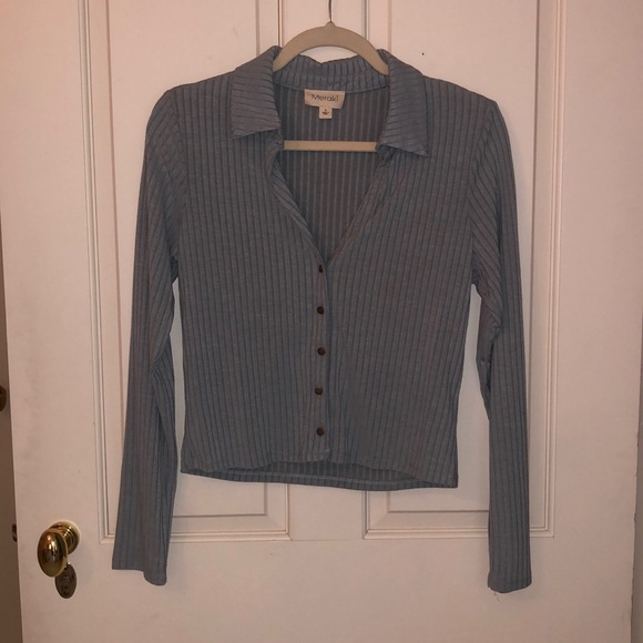 Meraki Collared Button-Up Shirt - Picture 1 of 7